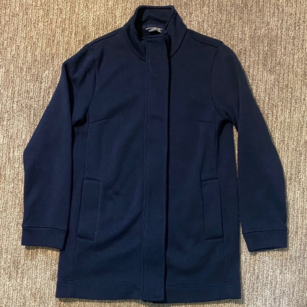 Lands' End Women's Navy Sweater Jacket